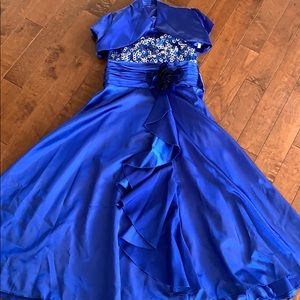 Kids Blue Party Dress